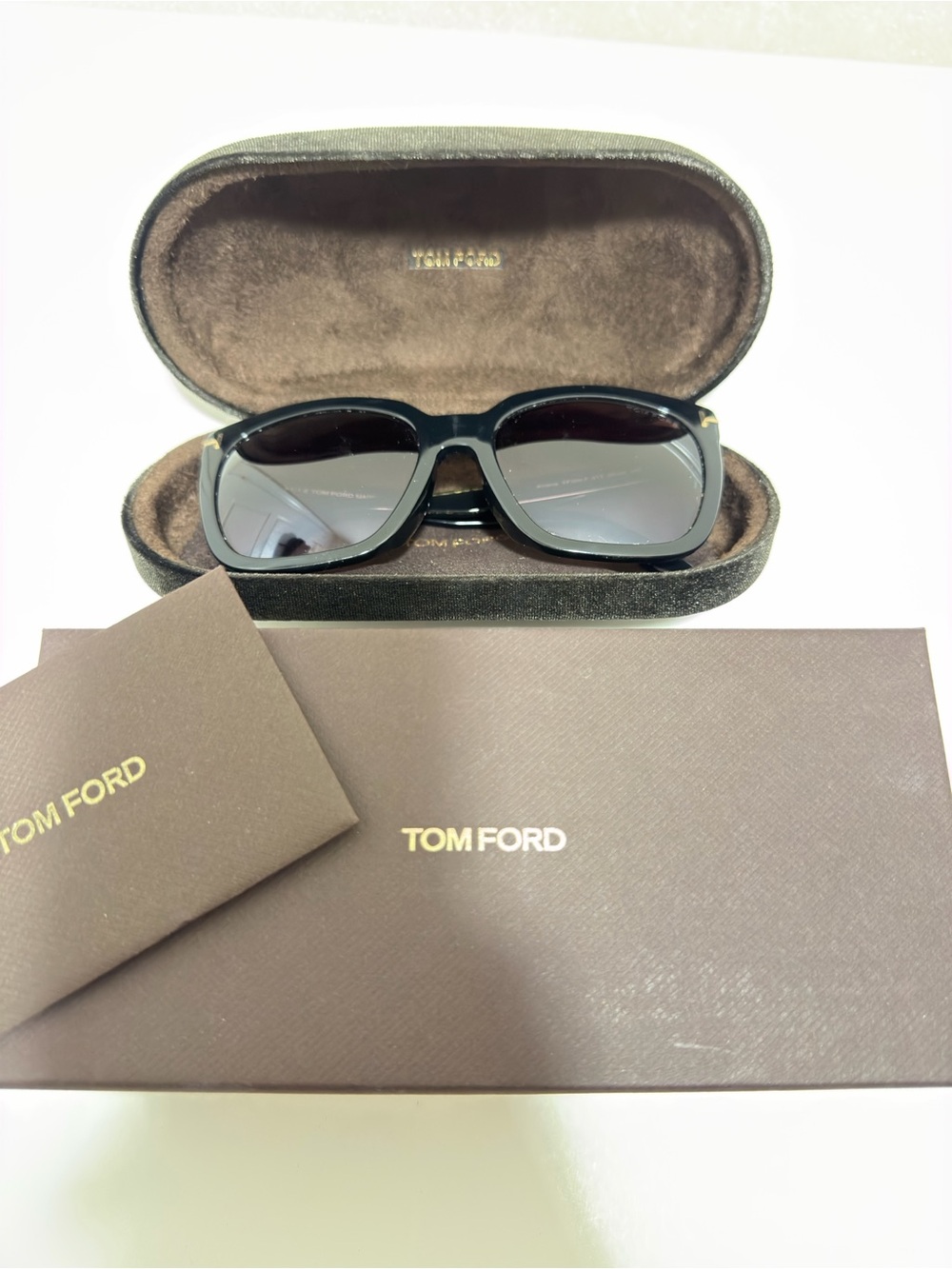 Tom Ford Women's Black Sunglasses - Oversized Fashion Frames, model: FT0502